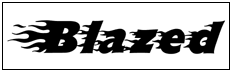 Blazed Fonte True Type